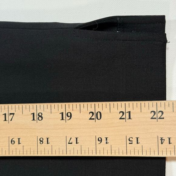 Theory Rokita Black Wool Blend Pencil Skirt Women’s 4 Side Zip Career - Picture 10 of 11